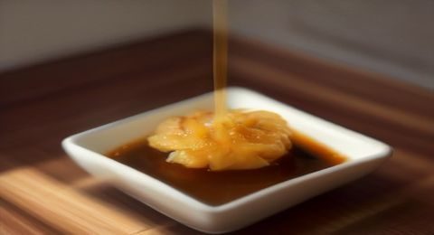 密桃视频平台数据看板界面截图风格插画，展示内容分类导航、视频标签云与访问趋势折线图，橙棕色调孟菲斯风格，充满活力